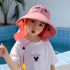 子供のためのベレー帽ビーチハット夏のベビーバケツキャップワイドブリムUV保護パナマアウトドアアクセサリーサン