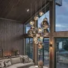 Nordic Lava Lichter LED Villa Treppen Beleuchtung Wohnzimmer Lampe Hause Leuchten Loft Küche Suspension Leuchte