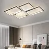 Ceiling Lights Modern LED Light For Living Room Bedroom Minimalism Rectangle Dimming Lamp With Remote Control Interior Lighting