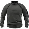 Heren truien heren tactische buitenstandaard kraag vaste trui jachtkleding warme ritssluiting pullover man herfst winter mannelijke thermische jas