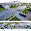 Câmeras de placa Besder 8MP 4K Câmera IP IP 8x Zoom Dual-lente Humano Detectar Câmera CCTV 4MP Smart Home Outdoor Wi-Fi Câmera de vigilância