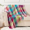 Coperte Battilo Bamboo Multicolore Plaid Leggero Coperta Tessuto Antibatterico Sano Anti-UV Plaid Per Divano