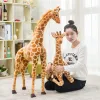 Verkligt liv plysch giraff fylld mjuk livliknande aanimals mjuk docka barn hem dekor födelsedag present till barn 60 cm/80 cm/100 cm