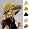 Широкие шляпы красивые рыбацкие шляпы Упакованы женщины летняя ультрафиолетовая защита на открытом воздухе складные пляжные принадлежности