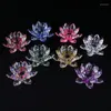 Kandelhouders P82d Glass Lotus Flower Stand Tea Light Holder Candlestick Wedding Decorations