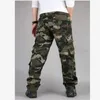 Herenbroek Casual Big Pockets Cargo Men Katoen Joggers Losse flodderige hiphopbroeken Zwart Khaki Army Green Bottoms Plus Maat 44