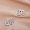 Pendiente de diseñador Pendiente de corazón de plata para mujer 925 oro rosa brillante anillos de oreja de cristal pendientes de diamantes diseñador de joyas diseñador para mujer