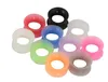 Oormeters zachte siliconen oordoppluggen Ear Tunnels Body Jewelry Stretchers Multi Colors Grootte van 3-25 mm 200 PCS