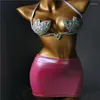 Dames badmode 2023 Vacation Bikini Set Siamese Rhinestone Sexy vrouwen badpak diamantbling stenen zwemmen