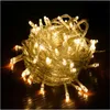 Decorações de Natal 10m 100 Luzes de cordas LED para Natal Garland Home Navidad Ornament Ano Plasher Fairy