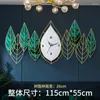 壁時計珍しいメタルクロックビッグサイズスタイリッシュなサイレントモダンフラワーウォッチ美学ユニークなアートホルロゲ家具飾り