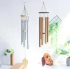 Buiten Living Wind Chimes Yard Garden Tubes Bells Koper Antieke wind Chime Wall Hanging Home Decoratie 6 Tube Windchime Chapel Bells M5