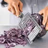 Fruitgroentegereedschap Multi -groentegelricer Roestvrijstalen shredder Cutter Slicer Slijpliceur verstelbare keukengereedschap ui Kool Vervangbaar mes 230511