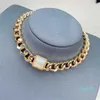 Conjunto de joyería de moda para mujer, conjunto de joyería de fiesta de cadena gruesa, gargantilla de perlas, pulsera, conjunto de joyería de perlas de moda