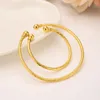 Bangle Gold Plated Women Girls Mother Baby For Adult African Men Bairn Jewelry Mideast Arab Charms Party Gift
