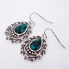 Dangle Earrings Diwenfu Turquoise Drop Brincos S925 Silver Bijoux Femme kolczyki