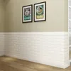 Decoración de fiesta, pegatinas de pared de ladrillo 3D de 2m de largo, papel impermeable autoadhesivo DIY para habitación de niños, dormitorio, cocina, hogar 230510