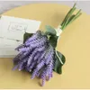 Decoratieve bloemen kunstmatige lavendel bloem bruiloft boeket decoratie decoratie diy nep huwelijk decor echt aanraking