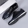 Genuine Mens Sneakers Leather Lace up Comfortable Oxford Vintage Casual Shoes for Men Outdoor Walking Flat Footwear A