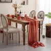 Tovagliolo da tavola 50pcs Lino rustico s 43x43cm Garza di cotone per decorazioni di nozze per feste Decorazione di stoffa Dinning 230511