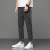 Men's Pants Ankle Length Black Men Korea Style Harem Clothing Green Trousers For Male Casual Spring Summer 2023 OverallMen's