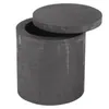 Jewelry Pouches 3X High Purity Graphite Melting Crucible Casting With Lid Cover 40 X 40mm For Silver&Black