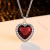 Chaînes Titanic Ocean HEART Collier Pendentif Strass Bleu Cristal Love Forever Eternal Jewelry