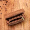 Pu Leather Coin Purse Double Layer Wallet Lady Pouch Card Holder Snap Button Key Women Zipper Wallet