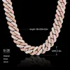 Chains 12mm Men's Iced Out Cubic Zirconia Cuban Link Necklace For Men Hip Hop Jewelry Drop