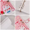 Блокноты Kawaii Bear Bunny Spiral Binder Binder Notebbook Grid Горизонтальные линии внутренней ядра эстетической программы плана организатора Организатор записной книжный журнал 230511