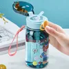 400ml mignon eau paille tasse Sippy enfants dessin animé sans BPA étanche bouteilles d'eau ours extérieur Portable boisson bouteille tasse pour enfants