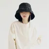 Breda brim hattar designer kvinnor vår sommar unisex japan stil svart vit fiskare tat stora takfot lätta bassängen hög kvalitet