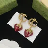 Designer Creolen Marke Klassische Frauen Brief Ohrringe Anhänger Ohrring Damen Mode Einfachen Schmuck mit Box