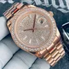 Diamond Watch Automatic Mechanical 36mm Men Wristwatch Stainless Steel Designer Wristband Montre de luxe Casual Bracelet Business Wristwatches