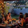30 LED 블랙 랜턴 끈 조명 실내 야외 안뜰 정원 휴가 홈 파티 크리스마스 새해 장식 (따뜻한 흰색) 배터리 전원