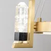 Kroonluiers kunstontwerper moderne kristal kroonluchter woonkamer decoratie AC110V 220V cristal led luminaire plafonnier slaapkamer verlichting