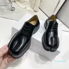 Women's leather shoes platform shoes dress shoes fashion flats classic ballet solid color casual lace-up heightening slimming