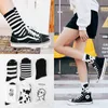 Socks Hosiery Lolita socks harajuku korean female style cotton striped casual socks novelty Japanese fashion socks crew jk P230511