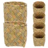 Gift Wrap 10 Pcs Hand Woven Storage Basket Baskets Candy Party Goodie Boxes Flower Girl Gifts Desktop Lipstick Holder Case