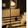 Floor Lamps Vintage French Wood Led Living Room Sofa Side Remote Control Dim Standing Lamp Bedroom Bedside Lights Home Decor