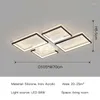 Plafondlampen modern LED -licht voor woonkamer slaapkamer minimalisme rechthoek dimtlamp met afstandsbediening interieurverlichting