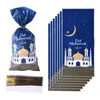 Gift Wrap Eid Mubarak Bags Plastic Candy Cookie Bag Ramadan Decoration For Islamic Muslim Party Supplies Kids Gifts