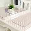 Table Cloth 1mm Soft Glass Tablecloth PVC transparent D' waterproof Oilproof Kitchen Dining table cover cloth for rectangular 230510