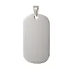 50*28mm Aluminum Alloy Blank Army Dog Tags, Pet Dog Tags Men Pendants with anodized surface S2