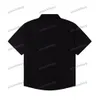 Xinxinbuy Men Designer Tee Tシャツ23SSショルダーリボンレター刺繍半袖女性グレーホワイトブラックXS-XL