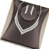 Collana Orecchini Set Orecchini da donna con diamanti Catena con strass Con accessori per costumi da ballo per spose FS99