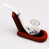 Smoking Pipes Hot selling 120mm lotus patterned ceramic pipe