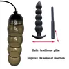 Giocattoli anali SM Super Long 5 Bead Plug anale gonfiabile Colonna in silicone incorporata Espandibile 14cm Big Butt Plug Dildo Pompa Bdsm Toy Ass Dilatatore 230511