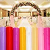 75cm X 30m/Roll Upscale Party Decor Organza Tulle Yarn Chair Covers Accessories For Wedding Birthday Event Decoration