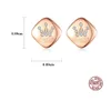 Premium 3A Zircon Couronne Lettre Boucles D'oreilles Femmes Marque De Luxe s925 Boucles D'oreilles En Argent Sterling Charme Féminin Classique Boucles D'oreilles De Noce Bijoux Haut De Gamme Cadeaux